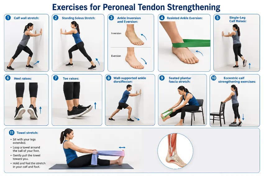 peroneal tendon strenghening exercises
