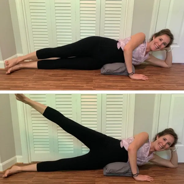 side lying leg raise