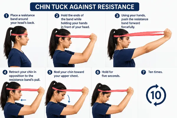 Chin Tuck Against Resistance
