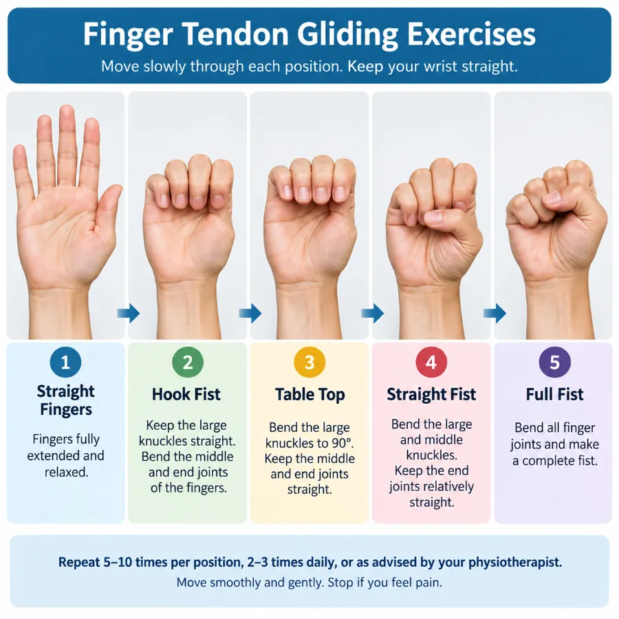 Finger Tendon Gliding Exercise