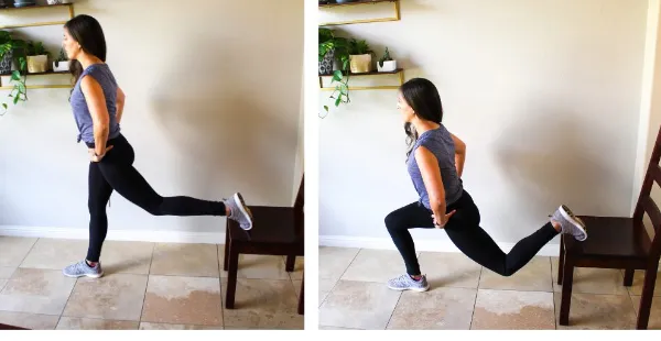 Forward Lunge on Chair
