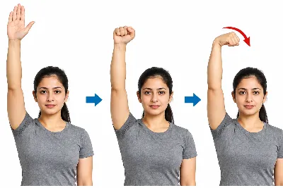 Raised Fist Stretch