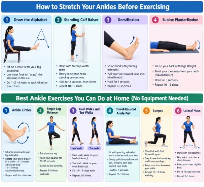 ankle exercises without equipment