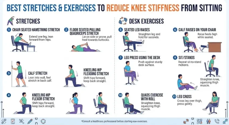 exercises for knee pain after sitting