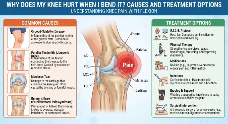 knee pain when bend it
