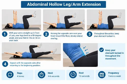 Abdominal Hollow Leg Arm Extension