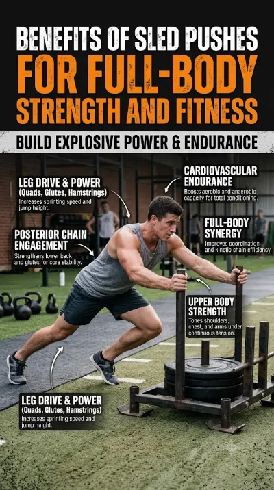 Benefits of Sled Pushes for Full-Body Strength and Fitness