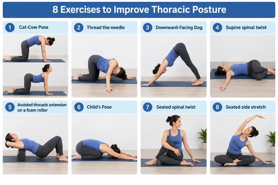 Exercises to Improve Thoracic Posture While Sitting