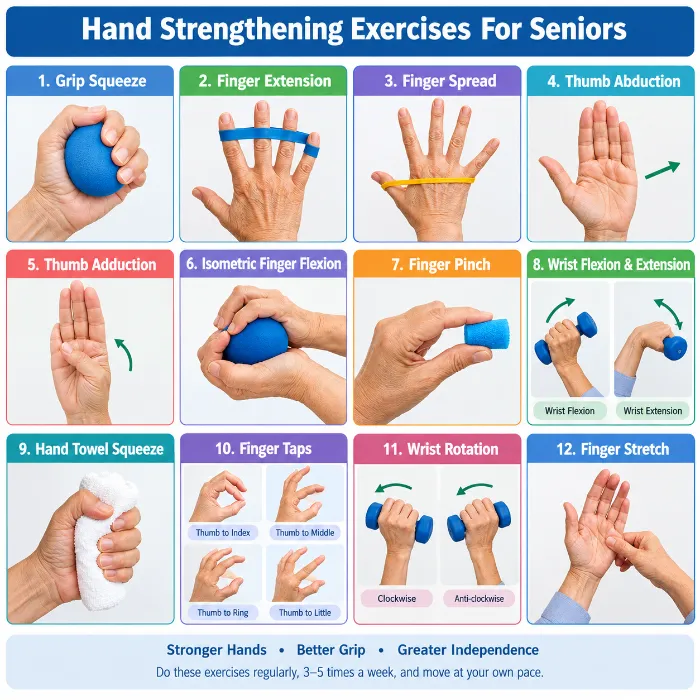Hand Strengthening Exercises For Seniors