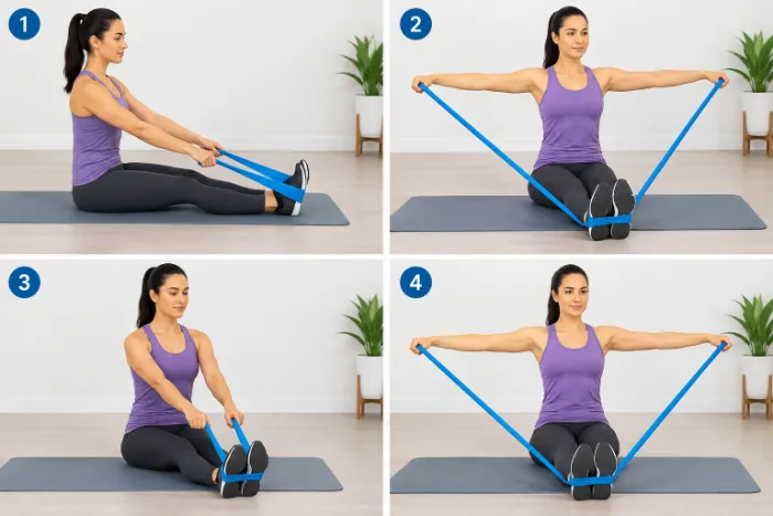 Seated resisted T
