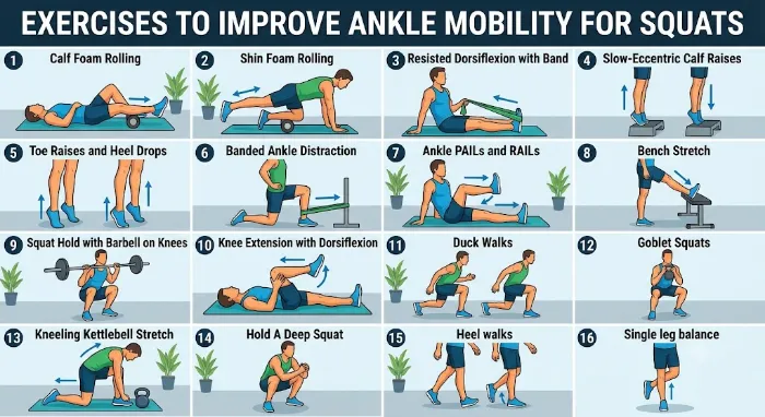 ankle mobility exercises for squatting