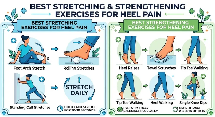 exercises for heel pain after waking up