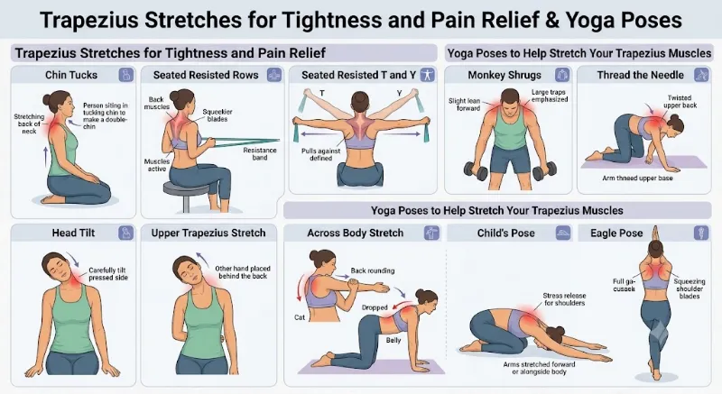 exercises for tight upper trapezius muscle