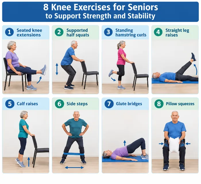 exercises for weak knees for older adults