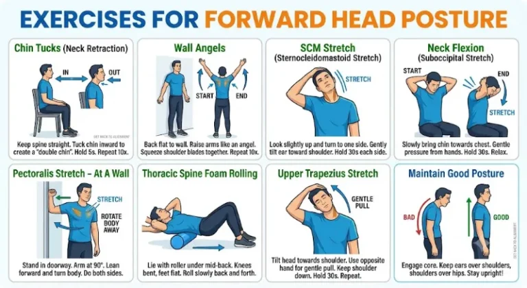 fix forward head posture exercises at home